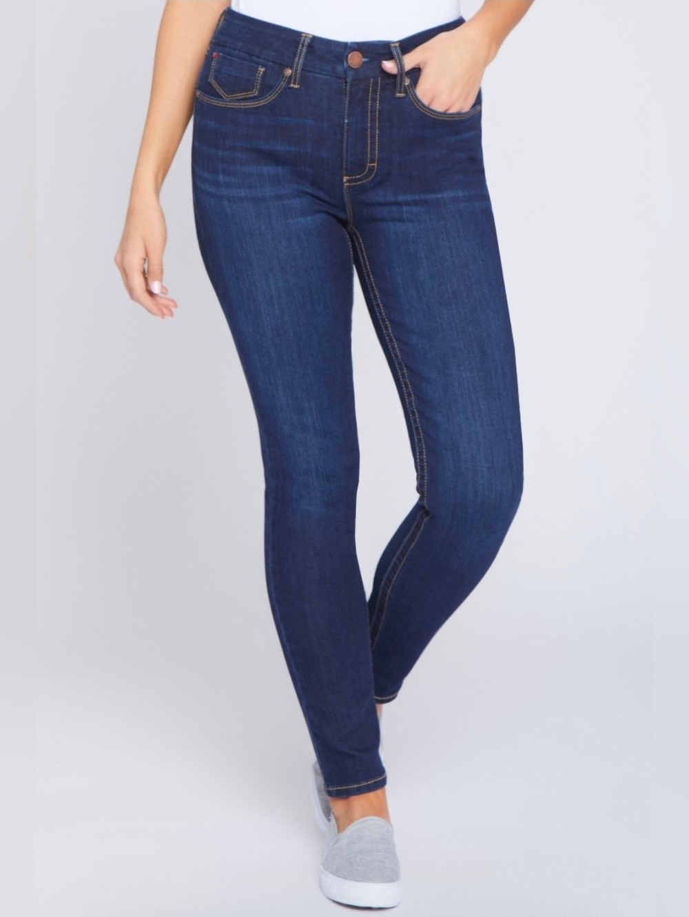 Seven7 Women's High-Rise Tummyless Skinny Jeans Comfortable Strtch Size 10